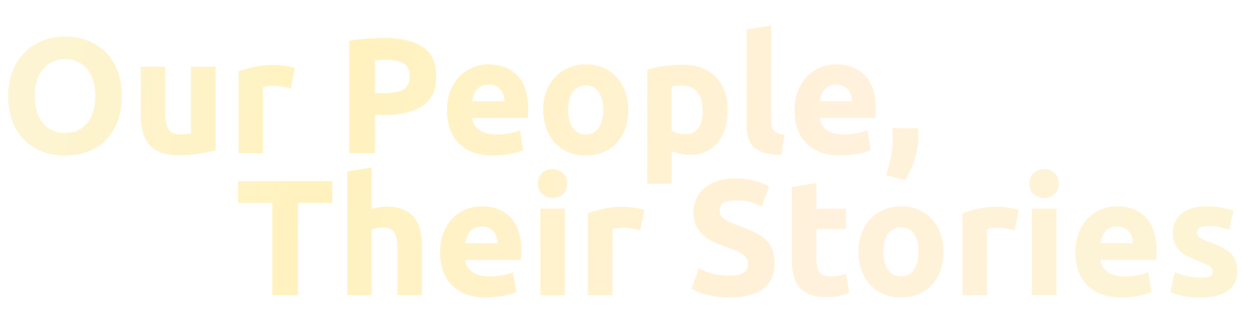 Our People,Their Stories